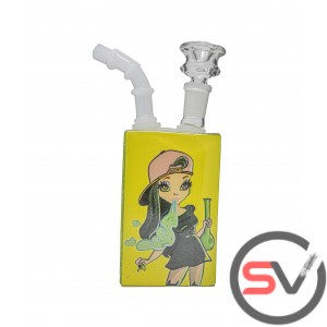 JUICE BOX GLASS WATER PIPE 7inch